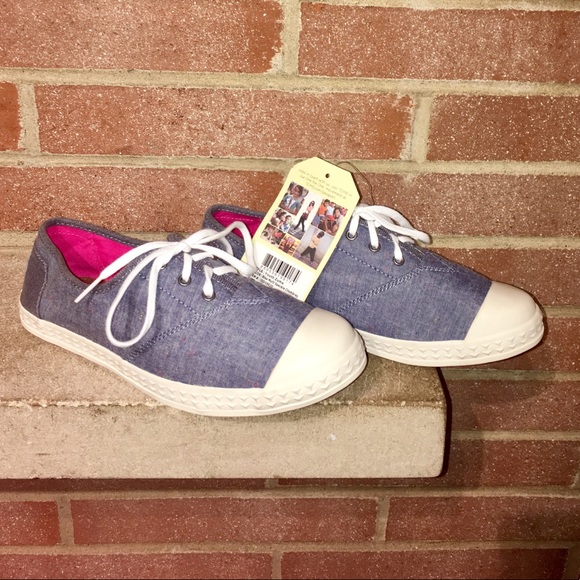 Toms youth denim lace up size 5Y casual comfort - Picture 2 of 7